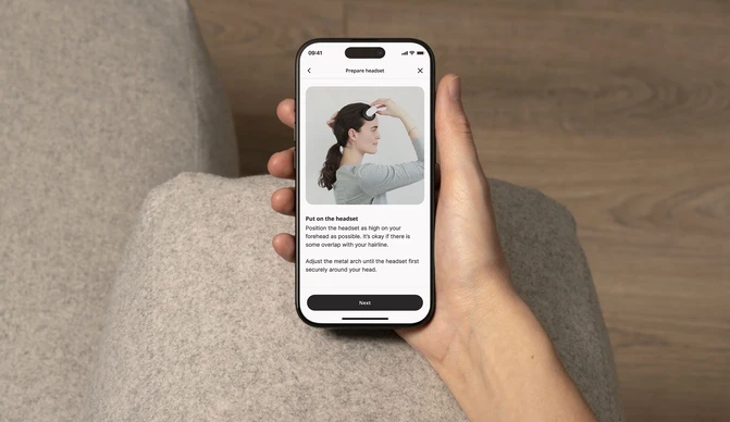 The Flow app open on a phone